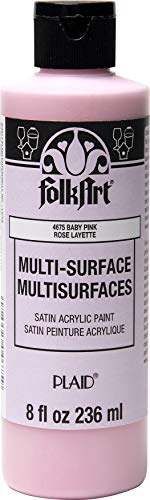 Image of FolkArt Multi-Surface Acrylic Craft Paint, 8 oz, Baby Pink