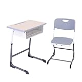 ZYWMZJ Verstellbares Kinderschreibtisch- Und Stuhlset Mit Aufbewahrungsschublade, Stifthalter Und Haken – Ideal for Zu Hause, Im Klassenzimmer Und for Nachhilfestunden(Blue)