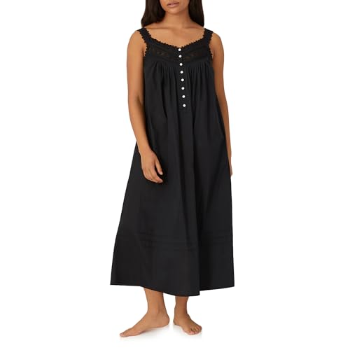 Eileen West Queen Anne’s Lace Womens Sleepwear & Loungewear – Heirloom Dream Collection - 100% Cotton Lightweight Nightgown