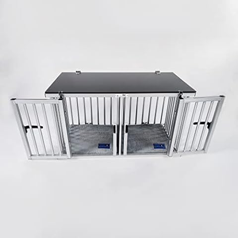 Callieway Foldable/Foldable Aluminium Dog Box / Transport Cage Foldable (Twinbox M) Cover