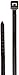 Thomas & Betts L-6-18-0-C Cable Tie, 18 lb, 6", Uv Blk (Pack of 100)