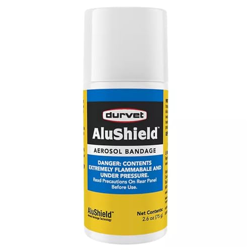 Durvet 2.6 Oz Alushield Aerosol Bandage Animals Anibiotic-Free