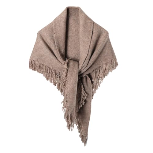 Pashmina Shawl Wraps With Tassels, Womens Solid Color Shawl, Cardigan Cape Wool Cashmere Shoulder Top Sweater Scarf