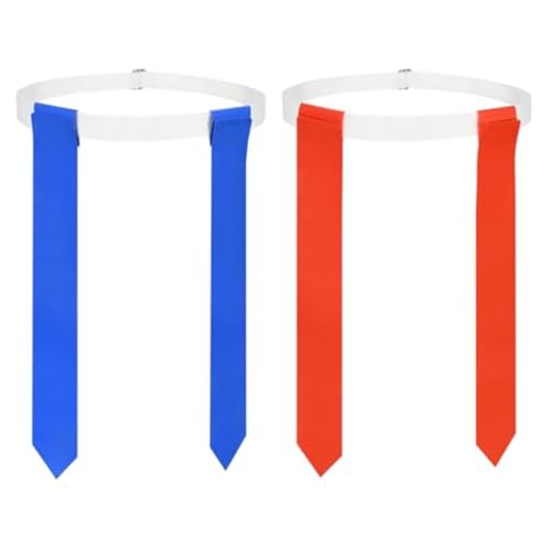 DkOvn Flag Football Set, 2pcs Flag Football Belts with Flags, Easy Tear Away Belt for Youths, Adults...