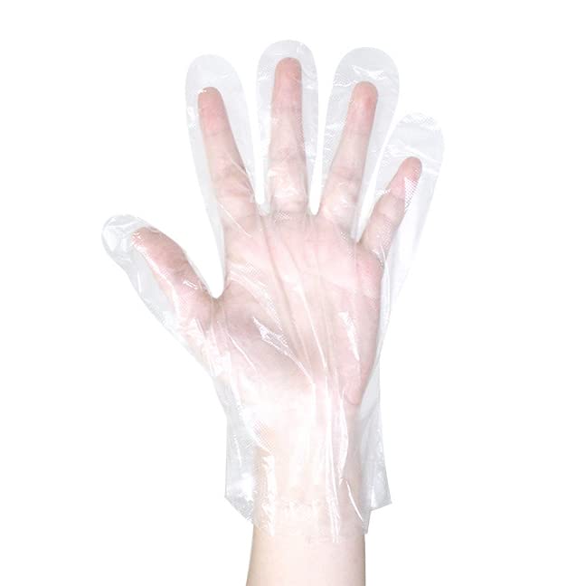 YANGZHI 600pcs Thickened Disposable Gloves Disposable Food Prep Gloves Clear Disposable Gloves, Food Handling, One Size Fits Most For Cooking,Cleaning,Food Handling