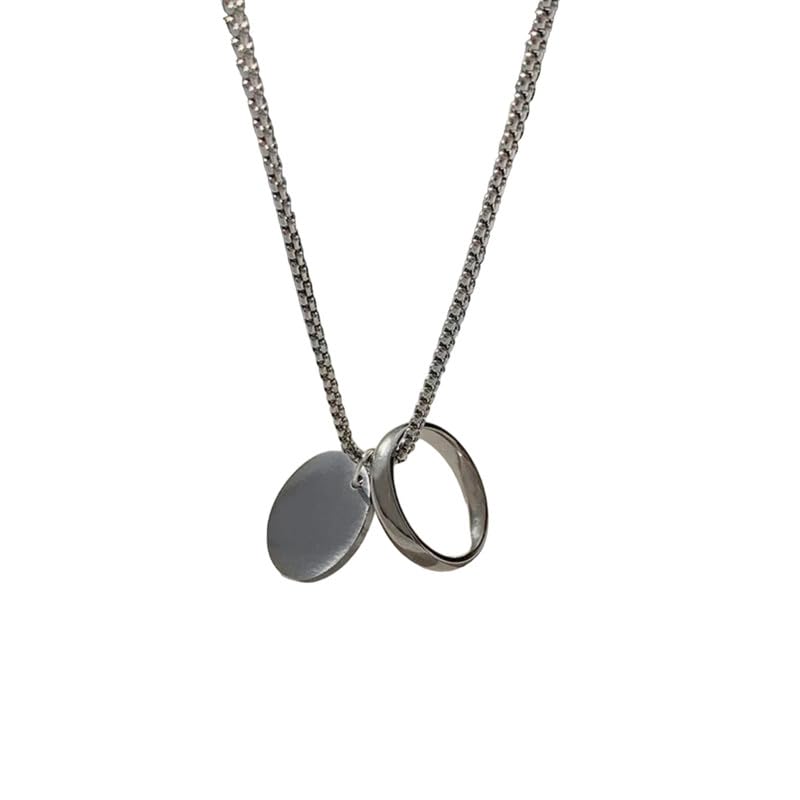 salty alpha Ring Neck Chain for Men & Boys | Multi Ring | Stainless Steel | Long Necklace | Pendant | Locket | Fancy & Stylish | Birthday Gift | Aesthetic Jewellery | Accessories for Everyday Wear | Marriage, Birthday | Gift for Valentine Day-picture-20