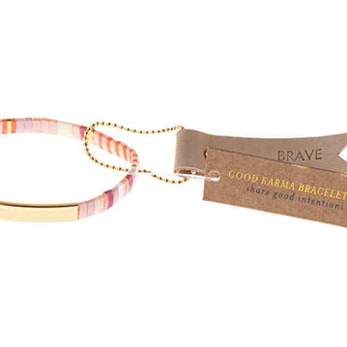Scout Curated Wears - Good Karma Miuki Bracelet - Brave - Pink Multi/Gold2