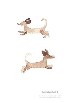 Running Dachshunds 3 Notebook Journal (Size 5,5” x 8,5”): 120 college-ruled pages (60 sheets)