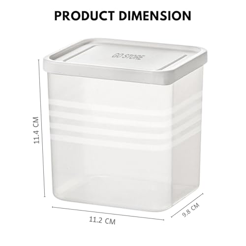 Image of GO STORE Pack of 6 Fridge Storage Boxes, Freezer & Refrigerator Organizer Containers Kitchen Storage Container Set Kitchen Accessories Items for Home Food Storage Box (800 ml)