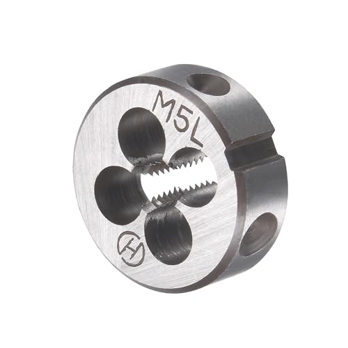 TOP-VIGOR M5 x 0.8mm Metric Left Hand Tap and Die Set, Machine Thread Screw Tap with Round Threading Die - Image 4