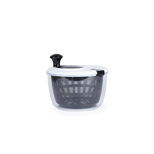 Salter 5L Salad Spinner Large Capacity Lettuce & Vegetable Dryer with Non-Slip Base Easy Clean Design Wash Dry & Serve Bowl for Fresh Salads and Healthy Meal Prep BPA-Free Kitchen Essential
