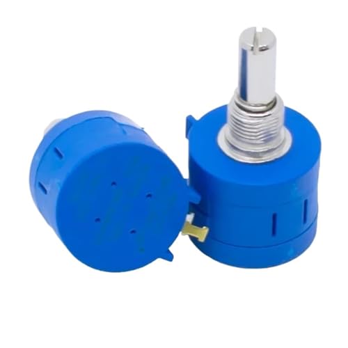 DNMBVQJB Potenciómetro 3590S 2K 20K 50K 200R 500R Potenciómetro multivuelta de precisión Europea Resistencia Ajustable de 10 Vueltas(50K Ohm)