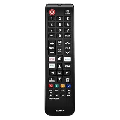BN59-01315A Samsung TV Remote Control Replacement for Smart TV - Easy Setup, Durable Design, Universal Infrared Remote, Streaming Shortcuts - Works with Samsung Smart TV, LCD, LED, HDTV, 3D Models