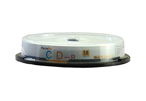 XtremPro CD-R 52X 700MB 80Min CD 10 Pack Blank Discs in Spindle
