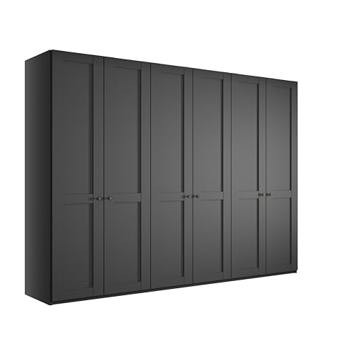 WIEMANN Drehtürenschrank Landhausstil Kleiderschrank 300cm breit, Graphit Dekor, Höhe 216cm, Marlow WIEMANN Drehtürenschrank Landhausstil Kleiderschrank 300cm breit, Graphit Dekor, Höhe 216cm, Marlow