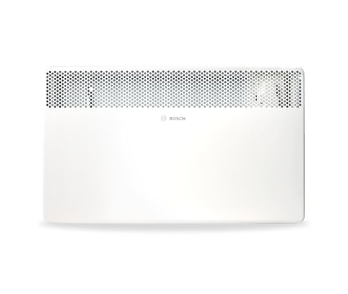 Bosch Heat Convector 4000-20 – Convector eléctrico para estancias hasta 20 m² – Ajustable – Pantalla LED – Protección contra sobrecalentamiento y seguridad infantil – Montaje fácil – 2000 W