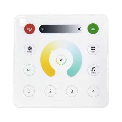 Contrôleur de musique symphonique LED SP657E SPI double température couleur 5V 12V 24V avec télécommande RC2