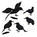 カラス からすよけ 5個セット リアルな 人工鳥 手作りカラスおもちゃ ハロウィン飾り 舞台装飾 イベント パーティー デコレーション 屋内外使用可能