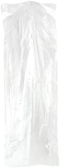 HANGERWORLD 6 Clear 84inch 100 Gauge Dry Cleaning Laundrette Polythylene Garment Clothes Cover Protector Bags.