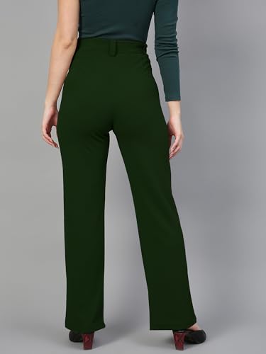 Image of Mehrang Trousers for Women, Formal Pants for Women, Straight Fit Pants
