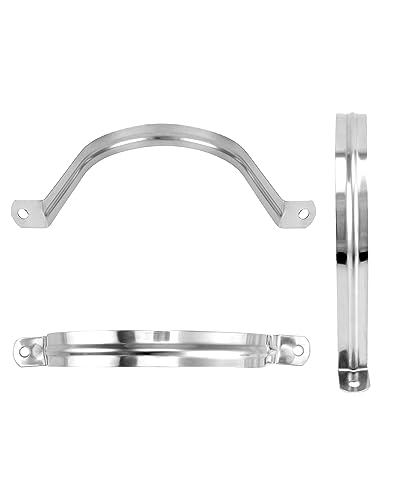 Colliers de serrage rigides anti-vibration en acier inoxydable 10,2 cm QWORK x20 - 4