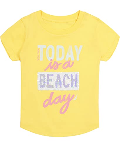 Image of Nautica Girls Short Sleeve Legacy T-Shirt with Flip Sequin Design, Cotton Tee with Tagless Interior