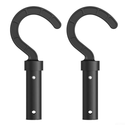 Besttoolifes Gancho de piscina para poste telescópico, accesorio de herramienta de limpieza de piscina hecho de material ABS resistente, paquete de dos ganchos para equipo de piscina para robot
