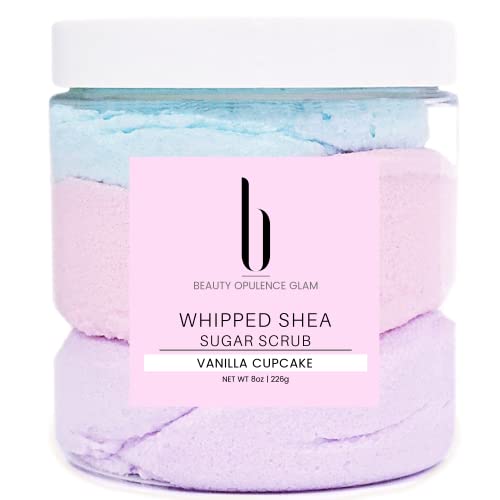 Beauty Opulence Glam Foaming Sugar Scrub, Whipped Soap Scrub, Whipped Scrub Soap, Vanilla