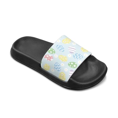 Image of Boy & Girls Slide Sandals Kids Shower Shoes Non Slip Summer Slippers Beach Sandals