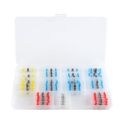 100 Pcs Heat Shrink Solder Seal Wire Connectors Kit,Waterproof Solder Seal Wire...