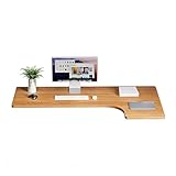 TRGCJGH Wandtisch Schreibtisch Klapptisch L förmigen Eckschreibtisch Beistelltisch | Tisch zum Arbeiten, Lernen, Frühstücken(Natural,60X40cm/23.6X15.7in)