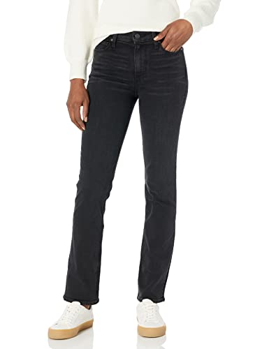 PAIGE Women's Cindy Straight in Black Willow Pants