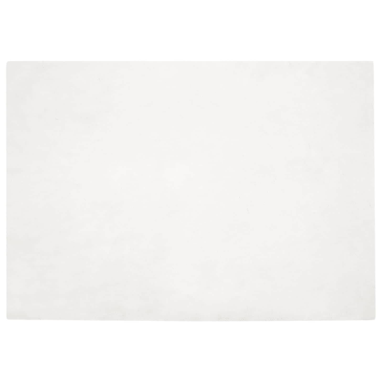 Kunstfellteppich 140x200 cm OLITE in Weiß, Weicher Teppich aus Kunstkaninchenfell, Rutschfester Webpelz-Teppich für Wohnzimmer und Schlafzimmer, Flauschige Wohndeko