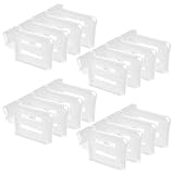 THQAE 12 Pcs frigorifero da incasso, Divisorio per Frigorifero Regolabile, Organizzatori per Frigo e Porte Laterali, Retrattabile per Condimenti, Pacchetti, Bevande, Uova