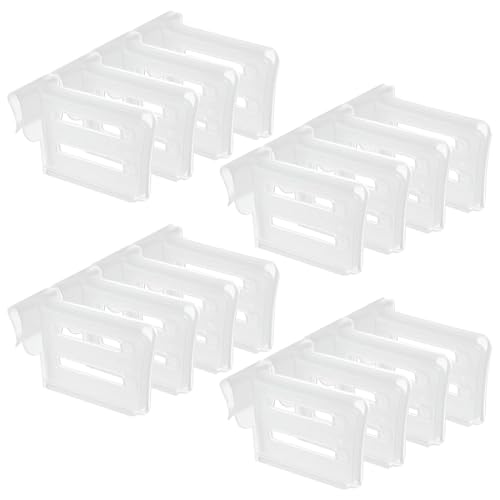 Imagen de THQAE 12 Pcs Organizador Nevera Separadores Puerta Nevera Divisores para Frigorífico Separadores de Plástico Ajustable Sujeta Botellas Frigorifico Organizar Puerta Frigorifico Lata Botalla