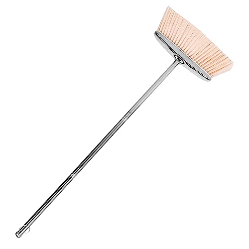 IWOWHERO Home Cleaning Device Sweeping Broom Home Cleaning Supplies Cleaning Gadgets Long Handle Cleaning Broom Duster Broom Garden Broom Scraper Tool Home Broom Stainless Steel Khaki