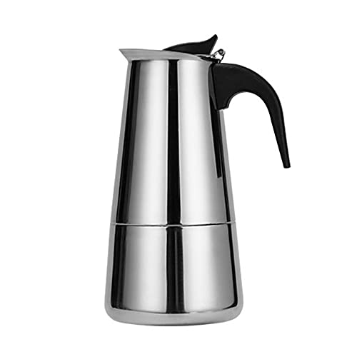 Genérico Cafetera Espresso Eléctrica Portátil de Acero Inoxidable Moka para Estufa con