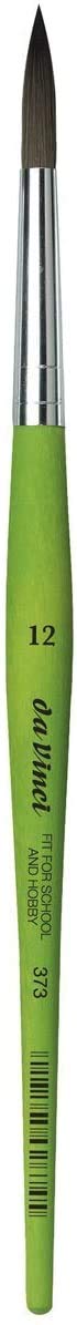 Da Vinci 373 Serie 7 - Set di pennelli sintetici, rotondi, 0,2,4,6,8,10,12 + tubo di stoccaggio