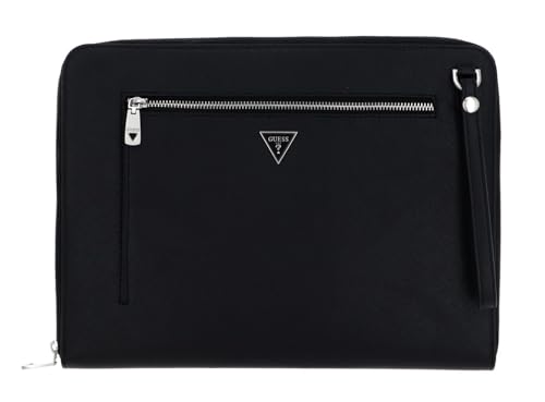 Maletín GUESS Certosa Eco Doc Case Black para la oficina y tus viajes de negocios