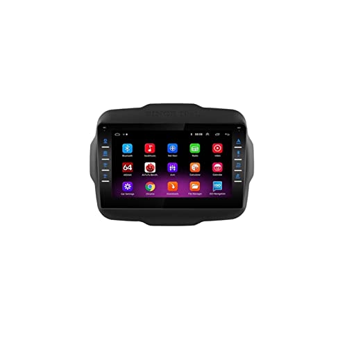 KCSAC 2 DIN Android Fit for Jeep Renegade Car Radio Video Multimedia Player W-LAN 2Din Navigation GPS Car Radio 2016 2017 2018 2019 2020 (Color : 2G 16G 9INCH)