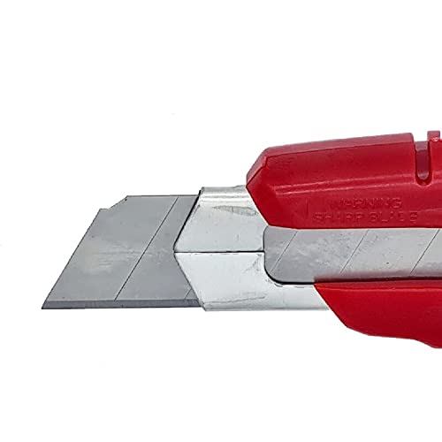 Cuttermesser Universalmesser mit Metallschiene und 18mm Abbrechklinge - 120er-Pack