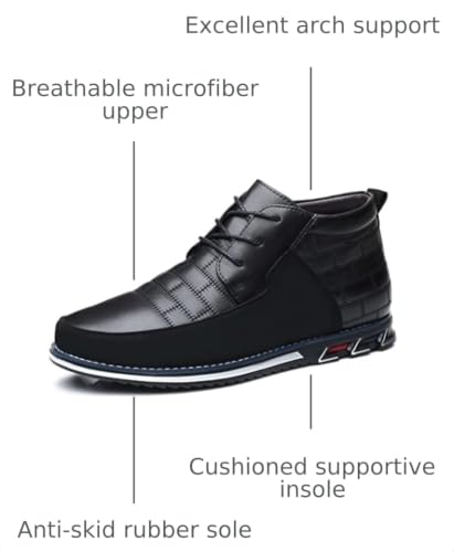 Image of COSIDRAM Mens Casual Shoes Fashion Sneakers Dress Shoes for Men Walking Shoes Business Office Comfort Loafers