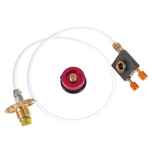 HEMOTON Válvula Inflable Adaptador De Tanque De Gas De Salida Para Camping Válvula De Llenado De Gas Para Estufa De Camping Adaptador De Tanque Para Pequeño De