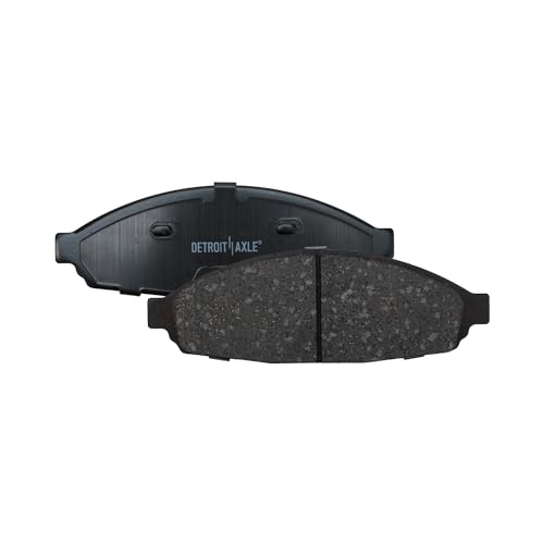 Image of Detroit Axle - Front Brake Pads for 03-11 Ford Crown Victoria Lincoln Town Car Mercury Grand Marquis, 03-04 Marauder, Ceramic Brake Pads 2003 2004 2005 2006 2007 2008 2009 2010 2011 Replacement