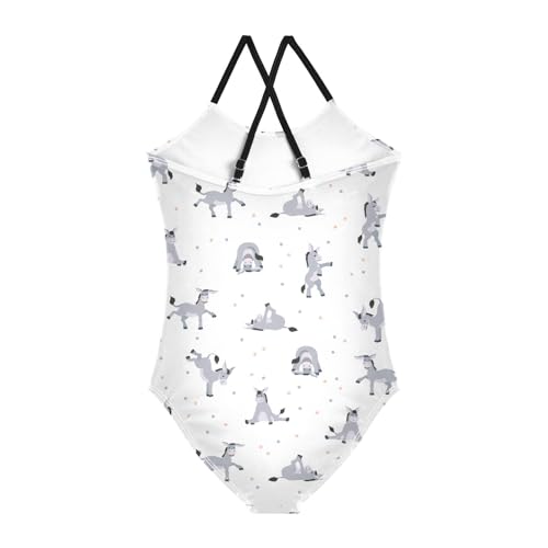Image of Ollabaky Girls One Piece Swimsuit Bathing Suit Beachwear 3-10T