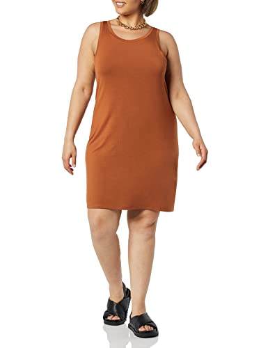 Image of Amazon Essentials Women's Lightweight Jersey Slim-Fit Tank Mini Dress
