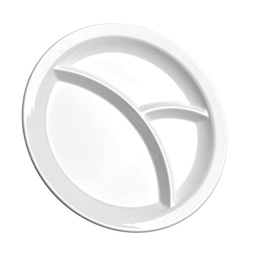 KOMBIUDA Compartment Food Plate for Divided Tray for Mess Mealtimes Feeding Tool to Reduce Tipping and Spilling for Food Storage