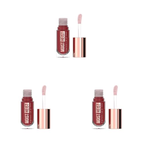 Image of Swiss Beauty Moist Heist Tinted Lip Gloss | Colour + Shine | Moisturises | With Vitamin E | Non-Sticky | Long-Lasting | Shade- 5. Raspberry Alert, 4.8g (Pack of 3)