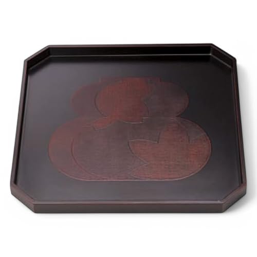 J-kitchens 小物収納 小物 置き 小物入れ 日本製 豪華絢爛 盆 トレー 木製 尺 1 1.5寸隅切 瓢春秋曙