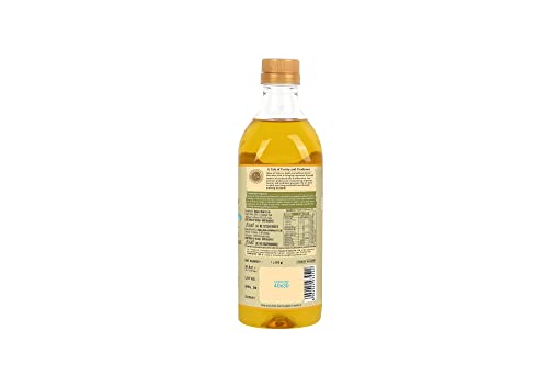 Image of House of Veda Organic Cold Pressed Sunflower Oil | Certified Organic Edible Oil | Naturally Rich in Omega 6, Vitamins A & E & Natural Antioxidants | Unrefined Cooking Oil | No Chemical Extraction | 1 Litre